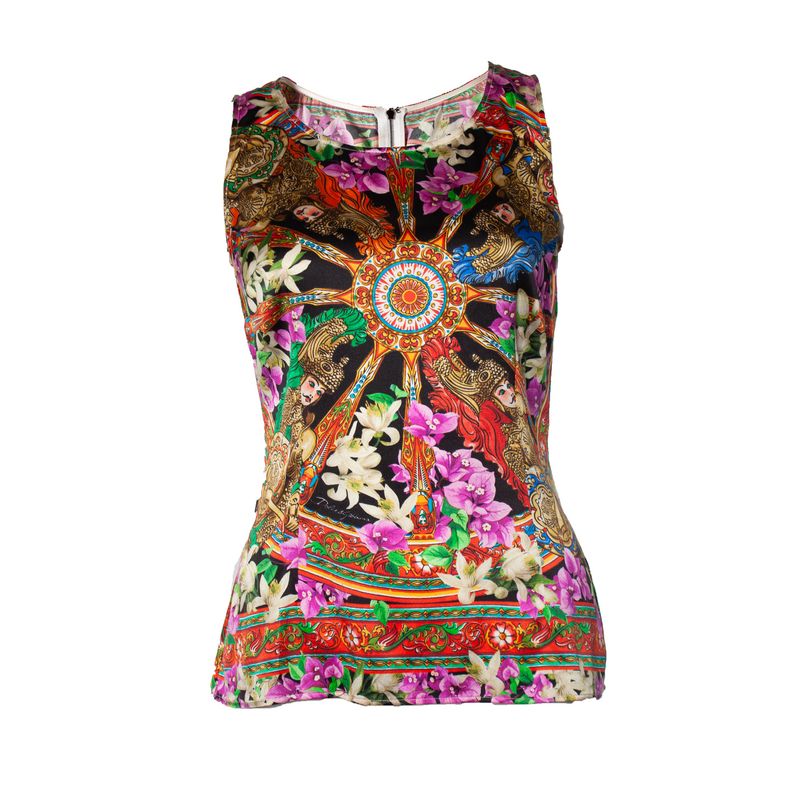 Dolce & Gabbana Multicoloured Sleeveless Top